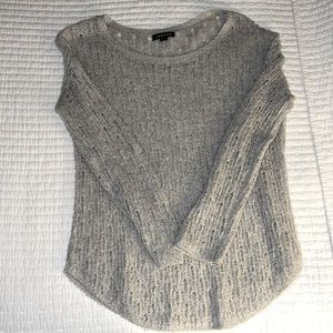 Sparkly silver long sleeve top